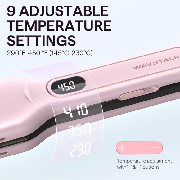 Wavytalk Pink 1.75 Inch Hair Straightener - Picture 4 of 7
